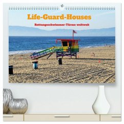 Life-Guard-Houses (hochwertiger Premium Wandkalender 2026 DIN A2 quer), Kunstdruck in Hochglanz