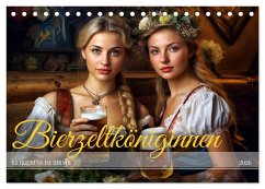 Cover Bierzeltköniginnen - Biergenuss im Dirndl (Tischkalender 2026 DIN A5 quer), CALVENDO Monatskalender