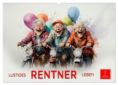 Cover Lustiges Rentner Leben (Wandkalender 2026 DIN A2 quer), CALVENDO Monatskalender