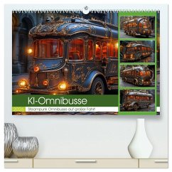 KI-Omnibusse (hochwertiger Premium Wandkalender 2026 DIN A2 quer), Kunstdruck in Hochglanz