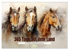 Cover 365 Tage auf dem Land (Wandkalender 2026 DIN A3 quer), CALVENDO Monatskalender