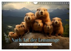 Nach Art der Lemminge (Wandkalender 2026 DIN A4 quer), CALVENDO Monatskalender