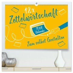 Cover 12 x Zettelwirtschaft - Bastelkalender (hochwertiger Premium Wandkalender 2026 DIN A2 quer), Kunstdruck in Hochglanz