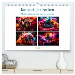 Cover Konzert der Farben (hochwertiger Premium Wandkalender 2026 DIN A2 quer), Kunstdruck in Hochglanz
