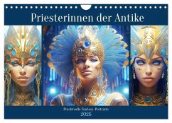 Cover Priesterinnen der Antike. Prachtvolle Fantasy-Portraits (Wandkalender 2026 DIN A4 quer), CALVENDO Monatskalender