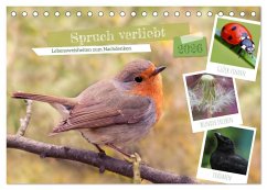 Spruch verliebt (Tischkalender 2026 DIN A5 quer), CALVENDO Monatskalender Cover Spruch verliebt (Tischkalender 2026 DIN A5 quer), CALVENDO Monatskalender