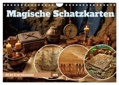 Cover Magische Schatzkarten (Wandkalender 2026 DIN A4 quer), CALVENDO Monatskalender