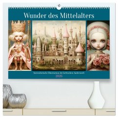 Cover Wunder des Mittelalters. Surrealistische Illustration der keltischen Anderswelt (hochwertiger Premium Wandkalender 2026 DIN A2 quer), Kunstdruck in Hochglanz