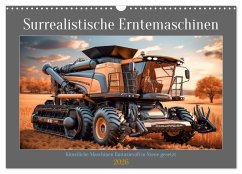 Cover Surrealistische Erntemaschinen (Wandkalender 2026 DIN A3 quer), CALVENDO Monatskalender
