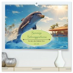 Sonnige Schnappschüsse - Ein Jahr voller fröhlicher Tiere (hochwertiger Premium Wandkalender 2026 DIN A2 quer), Kunstdruck in Hochglanz