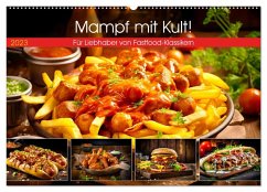 Cover Mampf mit Kult! - Für Liebhaber von Fastfood-Klassikern (Wandkalender 2026 DIN A2 quer), CALVENDO Monatskalender