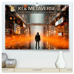 Cover KI UND METAVERSE Algorithmen sowie virtuelle Realität (hochwertiger Premium Wandkalender 2026 DIN A2 quer), Kunstdruck in Hochglanz