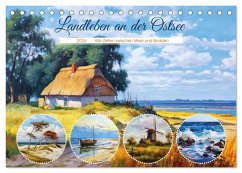 Cover Landleben an der Ostsee - Alte Zeiten zwischen Meer und Bodden (Tischkalender 2026 DIN A5 quer), CALVENDO Monatskalender