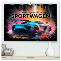 Cover Coole KI-generierte SPORTWAGEN (hochwertiger Premium Wandkalender 2026 DIN A2 quer), Kunstdruck in Hochglanz