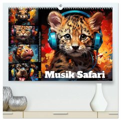 Musik Safari (hochwertiger Premium Wandkalender 2026 DIN A2 quer), Kunstdruck in Hochglanz Musik Safari (hochwertiger Premium Wandkalender 2026 DIN A2 quer), Kunstdruck in Hochglanz