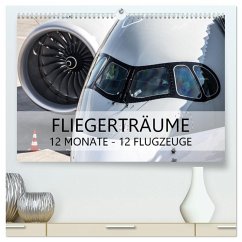 Cover Fliegerträume: 12 Monate, 12 Flugzeuge (hochwertiger Premium Wandkalender 2026 DIN A2 quer), Kunstdruck in Hochglanz