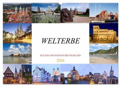 Cover Welterbe - Kultur und Natur in Deutschland (Wandkalender 2026 DIN A2 quer), CALVENDO Monatskalender