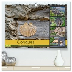 Conques ist eine wichtige Station am französischen Jakobsweg (hochwertiger Premium Wandkalender 2026 DIN A2 quer), Kunstdruck in Hochglanz