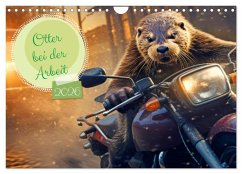 Otter bei der Arbeit (Wandkalender 2026 DIN A4 quer), CALVENDO Monatskalender