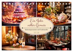Ein Jahr voller Genuss (Tischkalender 2026 DIN A5 quer), CALVENDO Monatskalender
