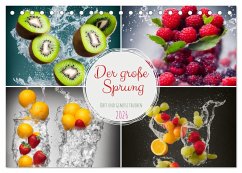 Cover Der große Sprung - Obst und Gemüse tauchen (Tischkalender 2026 DIN A5 quer), CALVENDO Monatskalender
