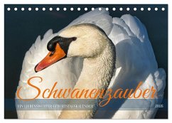 Schwanenzauber (Tischkalender 2026 DIN A5 quer), CALVENDO Monatskalender Cover Schwanenzauber (Tischkalender 2026 DIN A5 quer), CALVENDO Monatskalender