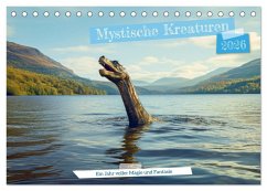 Mystische Kreaturen - Ein Jahr voller Magie und Fantasie (Tischkalender 2026 DIN A5 quer), CALVENDO Monatskalender