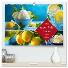 Sauer Gelb Lecker (hochwertiger Premium Wandkalender 2026 DIN A2 quer), Kunstdruck in Hochglanz
