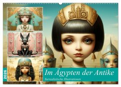 Cover Im Ägypten der Antike. Surrealistische Illustrationen (Wandkalender 2026 DIN A2 quer), CALVENDO Monatskalender