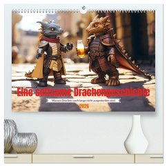 Cover Eine seltsame Drachengeschichte (hochwertiger Premium Wandkalender 2026 DIN A2 quer), Kunstdruck in Hochglanz