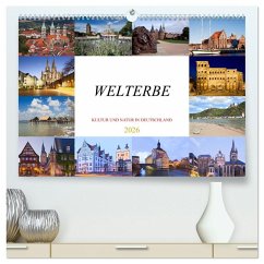 Cover Welterbe - Kultur und Natur in Deutschland (hochwertiger Premium Wandkalender 2026 DIN A2 quer), Kunstdruck in Hochglanz