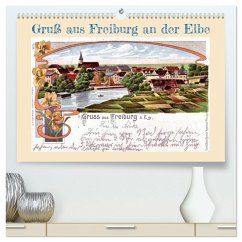Gruß aus Freiburg an der Elbe (hochwertiger Premium Wandkalender 2026 DIN A2 quer), Kunstdruck in Hochglanz Cover Gruß aus Freiburg an der Elbe (hochwertiger Premium Wandkalender 2026 DIN A2 quer), Kunstdruck in Hochglanz