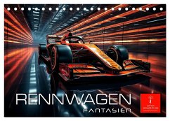 Rennwagen Fantasien (Tischkalender 2026 DIN A5 quer), CALVENDO Monatskalender