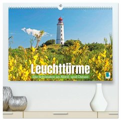 Leuchttürme: Die Schönsten an Nord- und Ostsee (hochwertiger Premium Wandkalender 2026 DIN A2 quer), Kunstdruck in Hochglanz