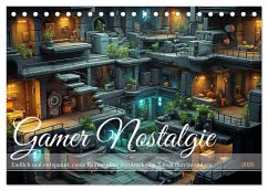 Gamer Nostalgie (Tischkalender 2026 DIN A5 quer), CALVENDO Monatskalender