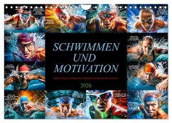 Schwimmen und Motivation (Wandkalender 2026 DIN A4 quer), CALVENDO Monatskalender