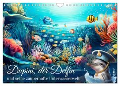 Dupini, der Delfin, und seine zauberhafte Unterwasserwelt (Wandkalender 2026 DIN A4 quer), CALVENDO Monatskalender Cover Dupini, der Delfin, und seine zauberhafte Unterwasserwelt (Wandkalender 2026 DIN A4 quer), CALVENDO Monatskalender