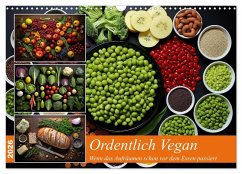 Ordentlich Vegan (Wandkalender 2026 DIN A3 quer), CALVENDO Monatskalender