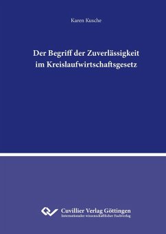 Cover Der Begriff der Zuverlässigkeit im Kreislaufwirtschaftsgesetz (eBook, PDF)