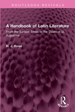 Cover A Handbook of Latin Literature