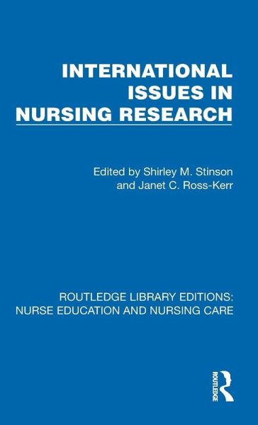 International Issues in Nursing Research International Issues in Nursing Research