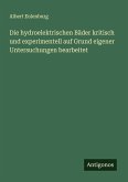 Die hydroelektrischen Bäder kritisch und experimentell auf Grund eigener Untersuchungen bearbeitet