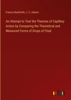 An Attempt to Test the Theories of Capillary Action by Comparing the Theoretical and Measured Forms of Drops of Fluid