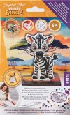 Craft Buddy CAFGR-31GEN041 - Crystal Art Wildlife Buddies, Safari, Zebra, Serie 5, Diamond Painting