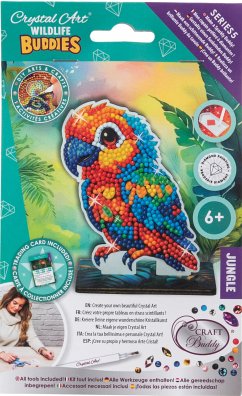 Cover Craft Buddy CAFGR-31GEN043 - Crystal Art Wildlife Buddies, Jungle, Parrot, Papagei, Serie 5, Diamond Painting