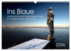 Cover Ins Blaue.Variationen einer besonderen Farbe in norddeutscher Landschaft. (Wandkalender 2026 DIN A3 quer), CALVENDO Monatskalender