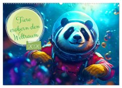 Tiere erobern den Weltraum (Wandkalender 2026 DIN A2 quer), CALVENDO Monatskalender