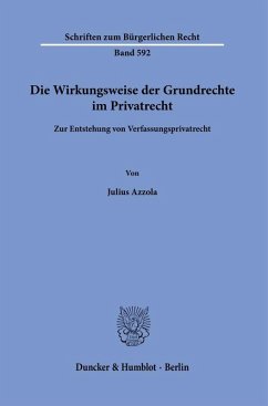 Cover Die Wirkungsweise der Grundrechte im Privatrecht