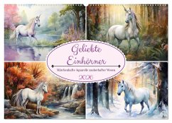 Geliebte Einhörner (Wandkalender 2026 DIN A2 quer), CALVENDO Monatskalender Cover Geliebte Einhörner (Wandkalender 2026 DIN A2 quer), CALVENDO Monatskalender
