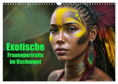 Exotische Frauenportraits im Dschungel (Wandkalender 2026 DIN A3 quer), CALVENDO Monatskalender Exotische Frauenportraits im Dschungel (Wandkalender 2026 DIN A3 quer), CALVENDO Monatskalender